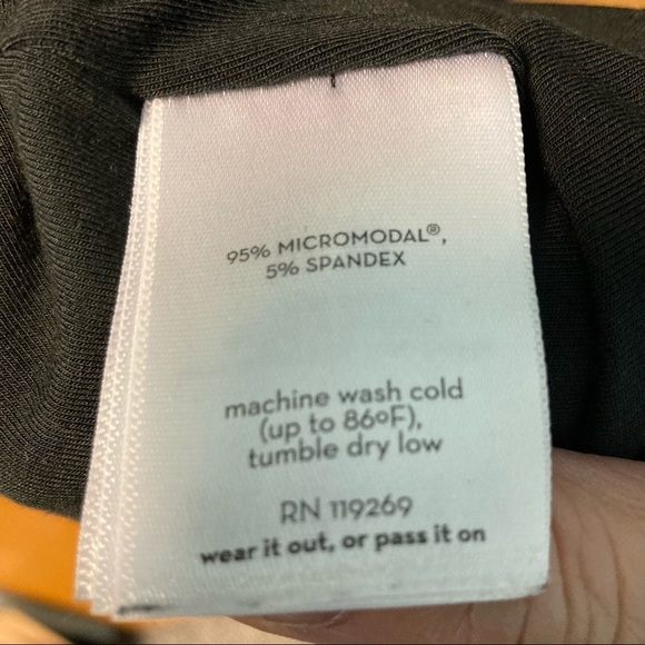 NAU Sz M Repose Slit Super Soft Micromodal Spandex  Blend Dress Tunic - Picture 7 of 7